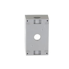 Hubbell Raco 5320 Single Gang Weatherproof Box Die Cast Aluminum 3 In Outlet