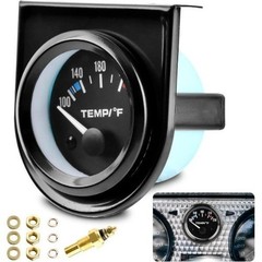 2″” 52mm Water Temp Gauge, 100-250℉ Water Temp Thermometer Meter Kit Car Access