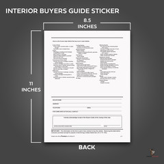 1-Part Peel-N-Seal Buyers Guides – As Is / Warranty (100 per pack)