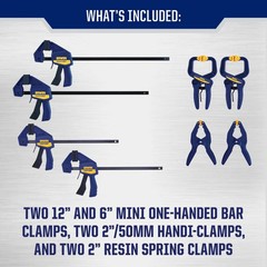 Irwin Quick-Grip Clamp Set 8Pc