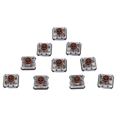 10 Pack 1353 Linear Tactile Switches for Mechanical Keyboards Red Brown Blue