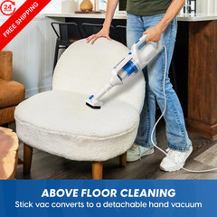 Vacmaster Corded Stick Vacuum Cleaner 2 in 1 3.7 pounds, White