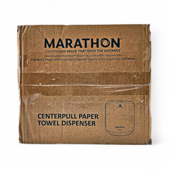 Marathon Manual Centerpull Paper Towel Dispenser, Black