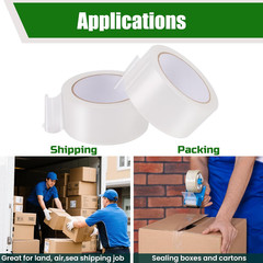 Clear Packing Tape, 18 Rolls Heavy Duty Packaging Tape Refill for Moving Boxes,