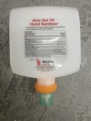 Lot of 4 Mission Instant Hand Sanitizer Alco-Gel 70- 1000 ml Each Ethyl Alcohol