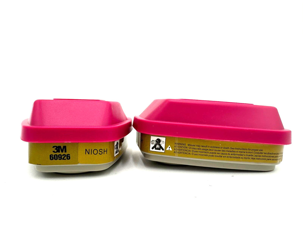 3M 60926 Multi Gas Vapor Replacement Respirator Cartridge Filter, 1 Pair