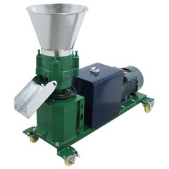 220V Farm Feed Granulator 8mm Plate Feed Pellet Mill Machine 4Roller 150-200KG/h