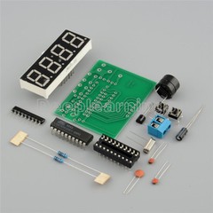 AT89C2051 Digital 4 Bits Electronic Clock Electronic Production Suite DIY Kit