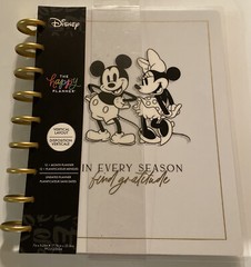 Disney Happy Undated Planner 12 Months Modern Vertical Accessories Envelopes NEW