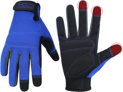 Work Gloves for Men & Women, Utility Mechanic Working Gloves Touch Screen, Flexi