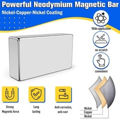 10Pcs Heavy-Duty Neodymium Magnets – Rectangular Craft and Office Solutions