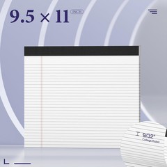 2 Pcs Note Pads 11″ x 9.5″ Legal Pads College Ruled Notepad Micro Perforated …