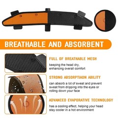 Hard Hat Top Pads and Sweatbands for Safety Helmet, Washable Cooling Liner Pads