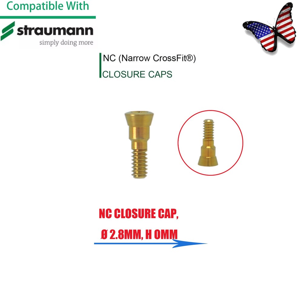 US Straumann ITI Bone Level Healing Abutment & Closure Screw Cap CrossFit BL/BLT