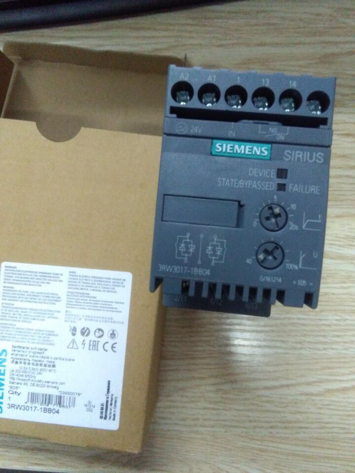 1PCS New Siemens 3RW3017-1BB04 Soft Starter 3RW3 017-1BB04 In Box