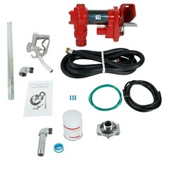 Fuel Transfer Pump w/Nozzle Kit for Gas Diesel with Particulate Filter 15GPM 12V