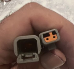 18 AWG Gray Deutsch DTM 2 Pin Automotive Wire Waterproof Connector Yellow Red