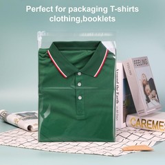 14×18 inch 20Pcs Clear Cellophane Bags Clothing Bag Self Adhesive Resealable Sea
