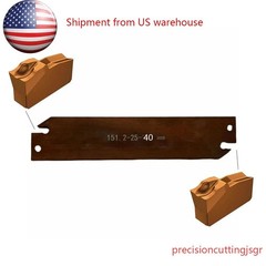 N151.2-400 Insert Lathe Cut Off Grooving Parting Tool Holder + SMBB2032+N151.2-2