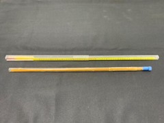 Lot of 2 Laboratory Thermometers ERTCO 1104 30-124 F & Fisherbrand 4885:1 243G