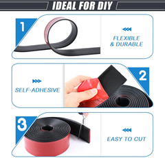 Neoprene Rubber Strips Self Adhesive Sheets, Rolls & Strips with Adhesive Backin
