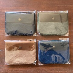 TRAVELER’S FACTORY Canvas Pouch Beige SS size W17.0xH12.0cm,W6.6xH4.7in