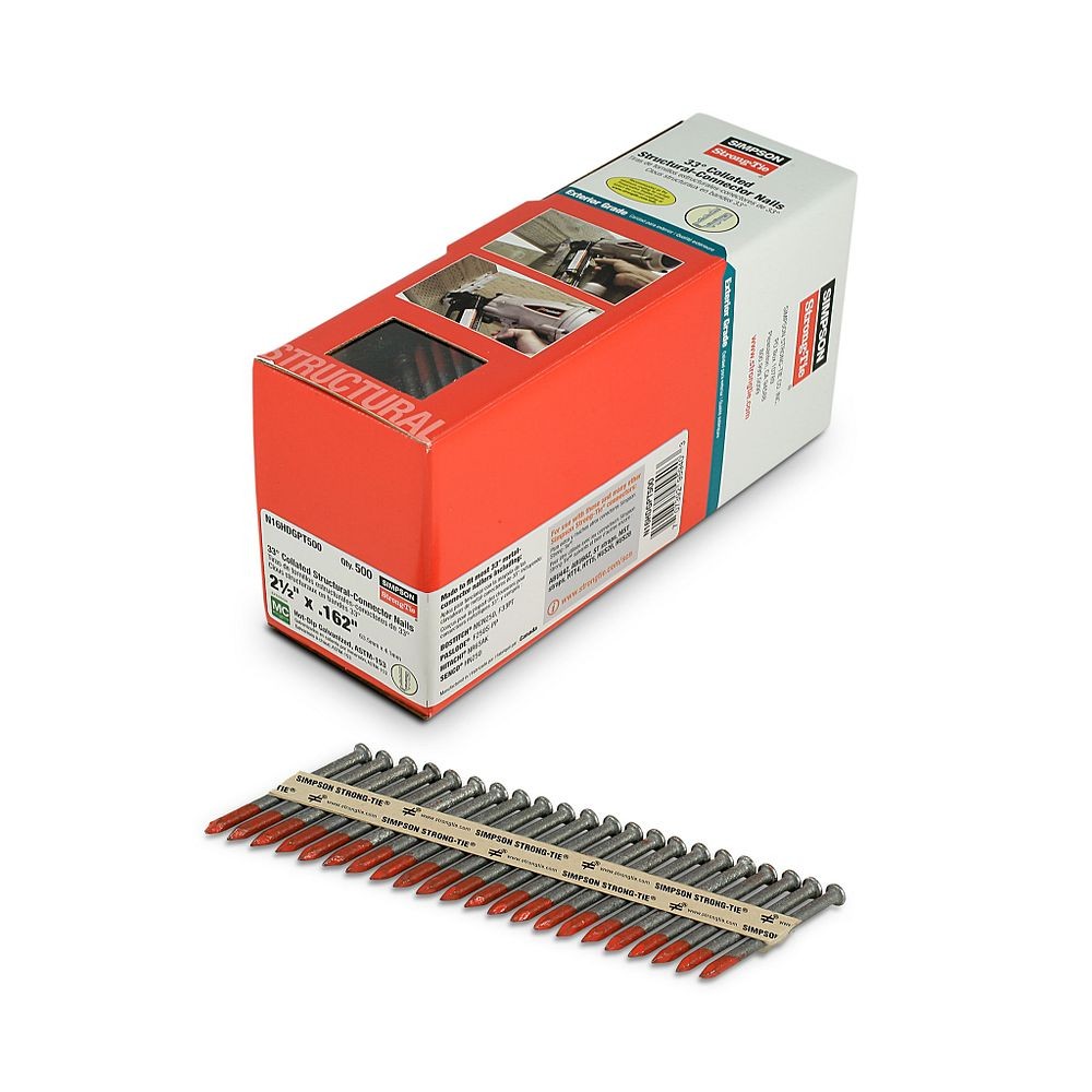Simpson Strong-Tie 16d(.162)2-1/2 in. Galvanized 33DEG 2,000 pcs N16HDGPT2000