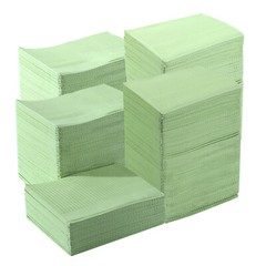 2000 Disposable Dental Bibs 3-Ply Waterproof Medical Tattoo Towel 13″x18″ GREEN