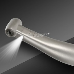 Dental 1:1 Fiber Optic LED Contra Angle Handpiece 4 Spray Push Button fit NSK po