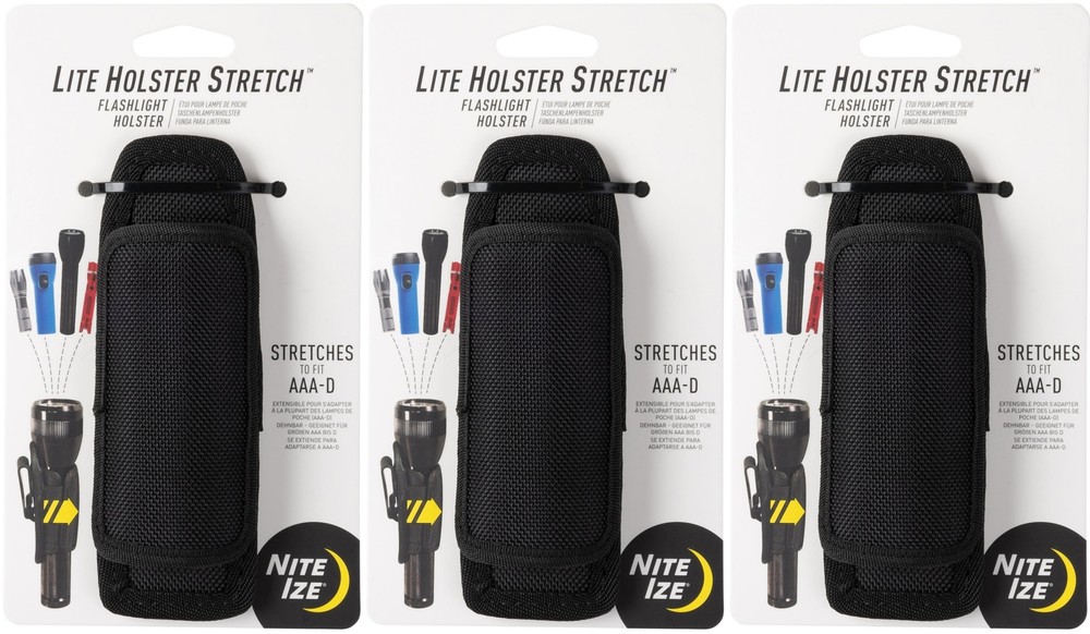 Nite Ize Lite Holster Stretch Flashlight Holster (3-Pack)