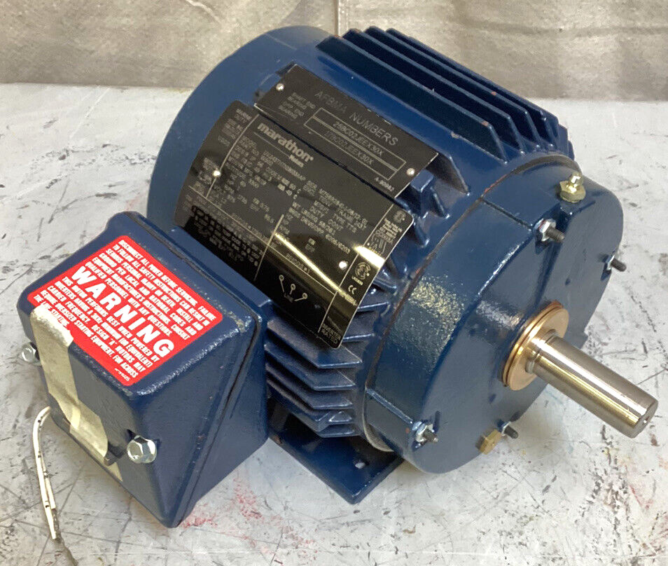 MARATHON MOTORS 143THTN19033 General Purpose Motor 1 HP 3-Phase 1,735 RPM 575V