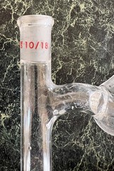 Lab Glass Inc – 14/20 Jacketed Vigreux Vacuum Distillation Head – 180mm – USA