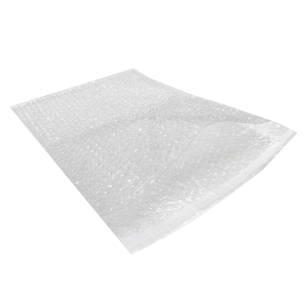UOFFICE 100 Bubble Out Bags 15×17.5″ Clear Wrap Pouches Self Adhesive