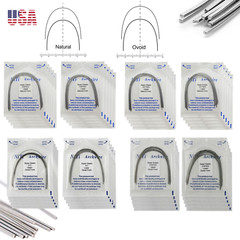 Dental Orthodontic Arch Wire Rectangular Round Ligature Tie Elastic Rubber Bands