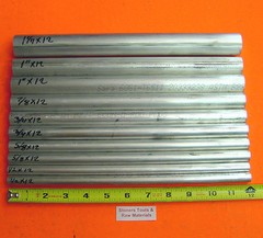10 Pieces 6061 T6 ALUMINUM ROUND ROD ASSORTMENT 1/2″ To 1-1/4″ Lathe Stock #6.2