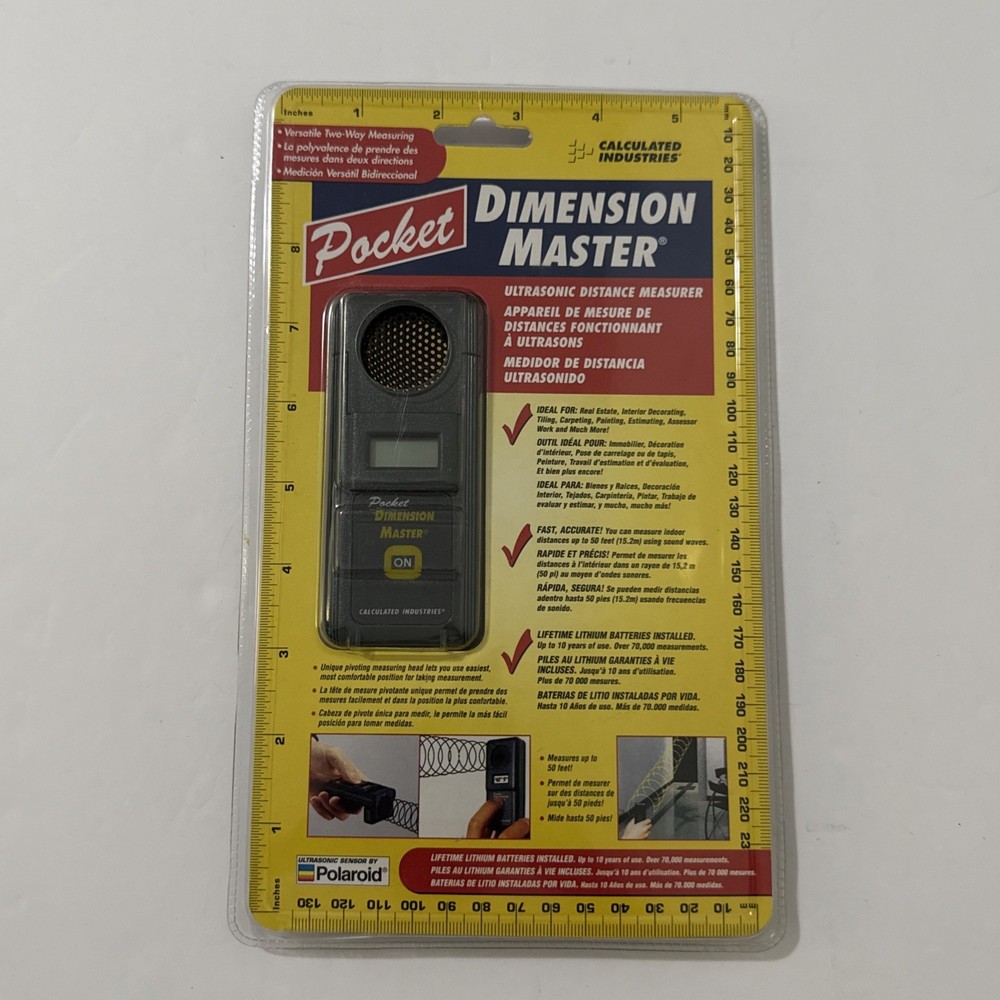Calculated Industries Pocket Dimension Master 3310 Ultrasonic Distance Measurer