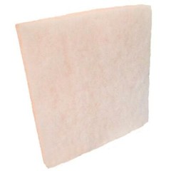 MERV 8 Tackified Polyester Filter Media Orange/White – 10 Foot Roll by 25″ Wide