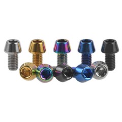 Titanium Screw Taper Head Ti Hex Bolt Bike Fasteners M5x9mm / M6x10mm