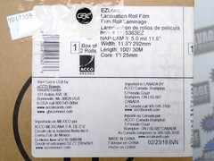 GBC – 3125363EZ – EzLoad (2 Rolls) LAMINATING FILM, CLEAR, 5Mil, 11.5 x 100 BLUE