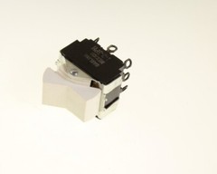 TIHL50-1L-WH-FN Carling Full Size White Rocker Switch 3PDT On-None-On
