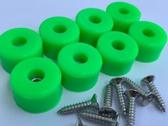 7/8″ DIA Silicone Rubber Bumpers Black White Clear Brown Orange Red Blue Green