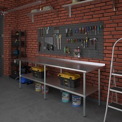 30 in. x 96 in. Stainless Steel Work Table with 1.5 in. Backsplash