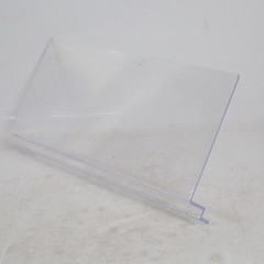 Acrylic Clear Floating Shelf, 9 ¾ in x 4 ¼ in W/ LOWER EDGE FOR TRACK – 20 Pack!