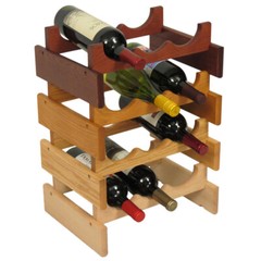 FixtureDisplays 24 Bottle Dakota Wine Rack with Display Top
