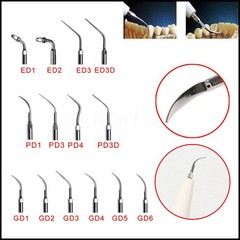 5pcs Dental Ultrasonic Perio Endo Scaling Tips Fit DTE SATELEC Scaler Handpiece
