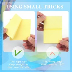 POST IT STICKY NOTES PAD 3×3 Early Buy Bright Color Self Stick 100 Sheet 6 Pads