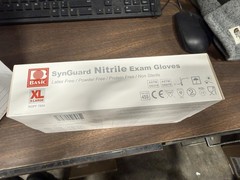1000 Pcs Synguard Nitrile Gloves Powder, Latex, Protein Free Exp