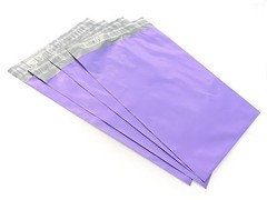 50 Pink Purple 6×9 Flat Poly Postal Mailer Envelopes, Self Seal USPS Shipping