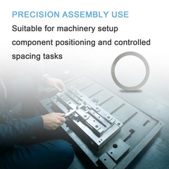 48 Pcs Stainless Steel Shim Washer Set M17x22mm – Metric Flat Shims 0.1-0.5mm Th