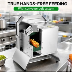 Electric Chopping Machine Green Onion Segment Cutter Commercial Vegetable Cutter